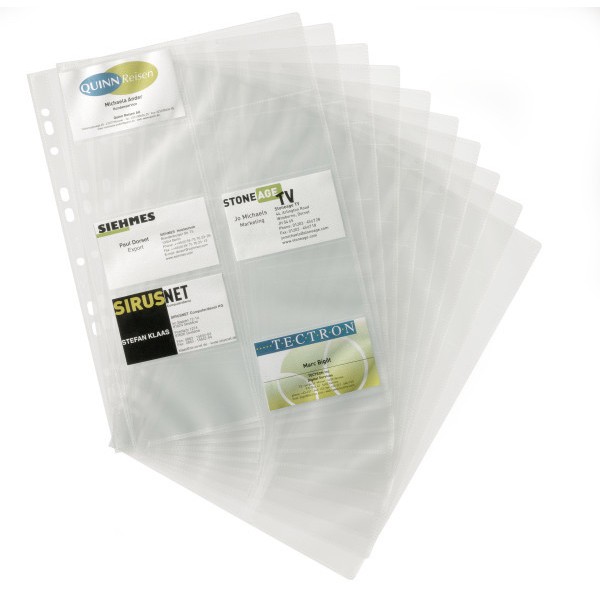 Durable 2389 Business Card Refill 200 Cards Pocket A4 (pkt/10pcs)